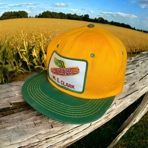 Vtg 90s K-Brand DEKALB Seed Corn Adjustable Snapback Cap Hat Farming Made In USA